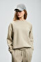 Alıce Women's Knitted Sweatshirt Beige