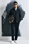 Tomas Men's Knitted Jacket Navy Blue - 3