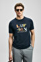 Sunny Modern Graphic T-Shirt Navy Blue - 4