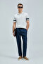 Alberto Smart Men's Chino Trousers Comfort Pleated Navy Blue - 3