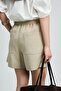 Megan Women's Shorts Beige - 6