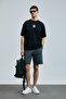 Helıx Modern Graphic T-Shirt Black - 4