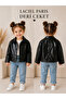 Laciel Paris Girl Buttoned Leather Jacket
