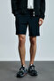 Black Men's Shorts Tracksuit - Second - 4
