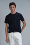 Pablo Men's Basic T-Shirt Navy Blue - 3