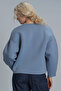 Selın Women's Knitted Sweatshirt Blue - 6