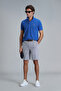 Men's Slim Fit Sports Chino Shorts - Cobalt Blue - 5