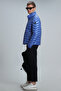 Luc Goose Feather Men's Coat Cobalt Blue - 4