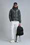 Douglas Goose Feather Men's Coat Khaki - 2