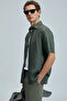 Bert Men's Basic Shirt Comfort Fit Khaki - 5