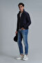 Sergio Goose down Men's Coat Navy Blue - 2