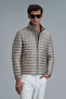 Sergio Goose Feather Men's Coat Beige - 3