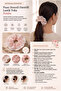 Point Patterned Lace Rubber Buckle Pink - 3