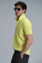 Laon smart men's polo t-shirt Slim Fit yellow - 5