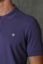 Laon Sports Polo Neck Men's T-Shirt Purple - 3
