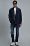 Real Men's Basic Shirt Comfort Fit Navy Blue - 2