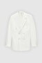 Ds Damat Slim Fit Ecru Dobby Fabric Jacket - 5