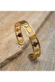 Minimalist Italian Style Laser Engraved Women's Handcuff Bracelet with Luck-Themed Playing Card Figures
