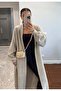 Women's Shawl Collar Bearded Long Soft Cardigan - 2