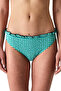 Slainie Gingham Patterned Ruffled Mid-Waist Bikini Bottom