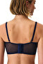 Navy Blue Embroidered Bustier - 4