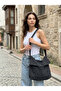 Women's Double Pocket Adjustable Strap Messenger Bag Gray - 4