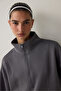 Silky Feel Half Zip Sweatshirt - 3