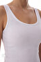 White Seamless Square Neck Top - 3
