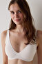 Ecru Fit Removable Cup Seamless Underwire-Free Low-Cut Bra - 2