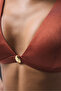 Orange Braga Deep V Bikini Top - 5