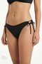 Black Ring Low Waist Bikini Bottom - 3