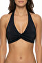 Black New Triangle Twist Bikini Top