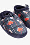 Dark Indigo Boy's Dino Carnaval Dinosaur Patterned Drawstring Home Shoes - 3