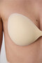Beige Thin Non-Padded Silicone Bra - 5