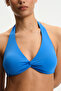 Ocean Blue Triangle Twist Bikini Top - 3