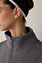 Silky Feel Half Zip Sweatshirt - 5