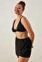 Black Basic Deep V Bikini Top - 2