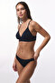 Black Macrame Low Waist Bikini Bottom - 4