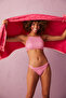 Pink Bloom Striped Bikini Bottom - 2