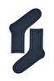 Simple 4-Piece Blue Socks - 4