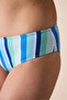 Ocean Hipster Textured Striped Bikini Bottom - 4
