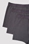 Men's Basic Triple Anthracite Boxer - 3