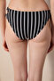 Albany Cut Black-White Bikini Bottom - 2