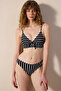 Albany Cut Black-White Bikini Bottom - 4