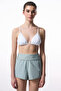 Light Green Folded Swim Shorts - 3