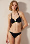 Arlo Strapless Textured and Macrame Black Bikini Top - 4