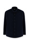 Long Sleeve Slim Fit Slim Fit Velvet Cotton Shirt