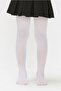 Girl's White Micro 40 Kilotlu Socks