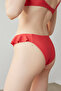 Light Red Pia Frill V Bikini Bottom - 3