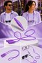 Comfort Model New Generation Silicone Glasses Strap Anti-Slip & Flexible Holder Rubber for Prescription Sunglasses and Reading Glasses 55 cm Length Sports and Daily Use Unisex Glasses Strap Neck Strap - Purple